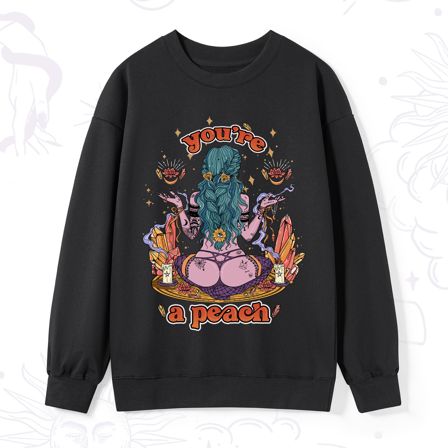Purplehecate You Are A Peach Sweatshirt