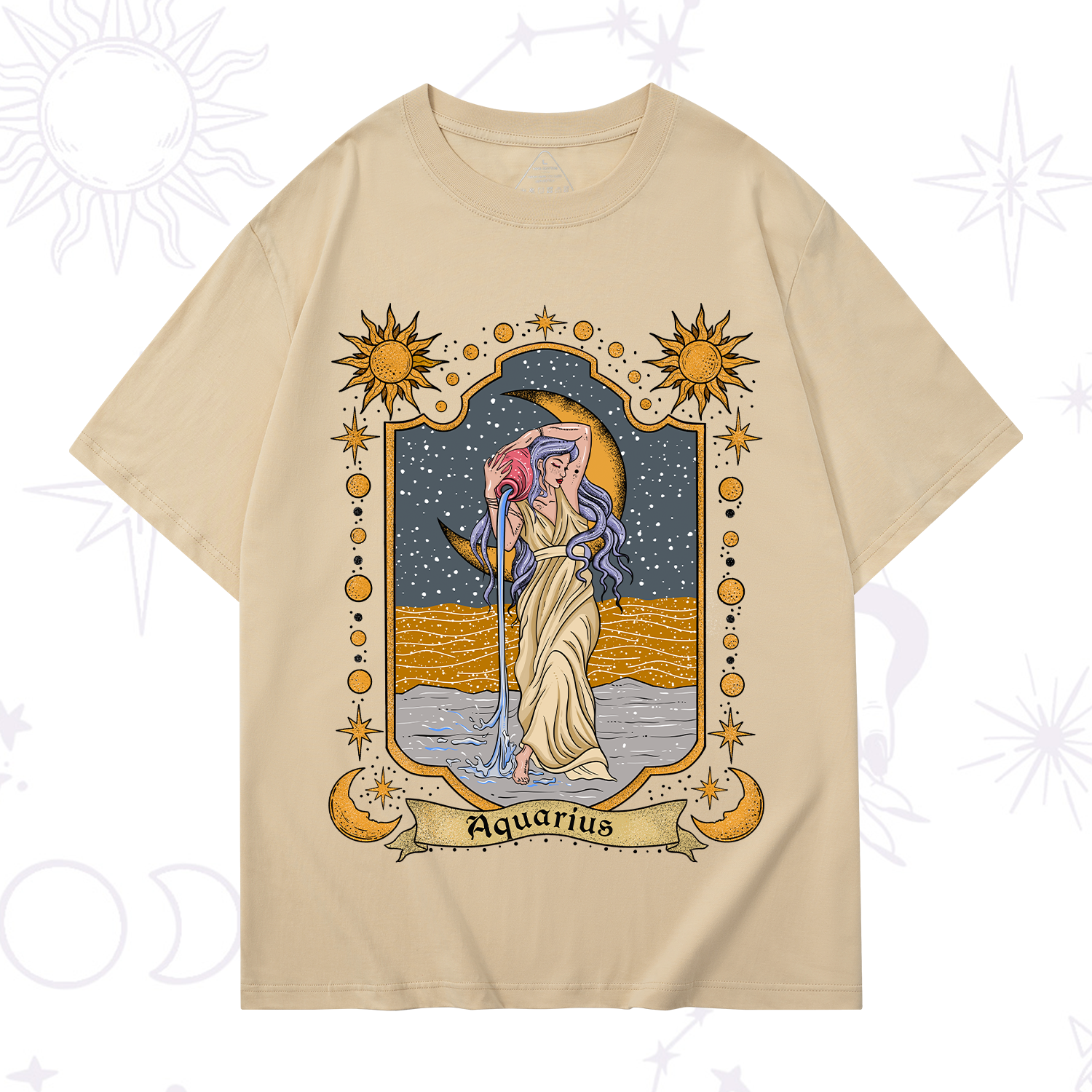 Purplehecate Aquarius Zodiac T-Shirt