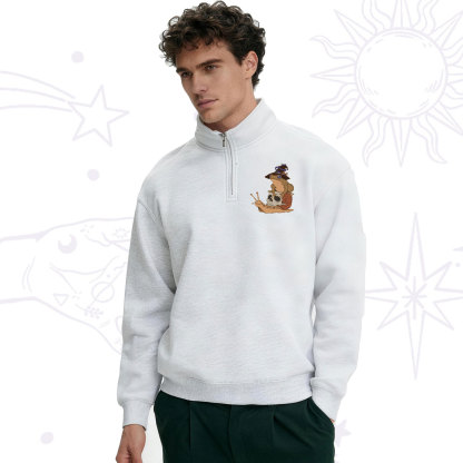 Purplehecate The Frog Tarot Zip Fleece Sweatshirt