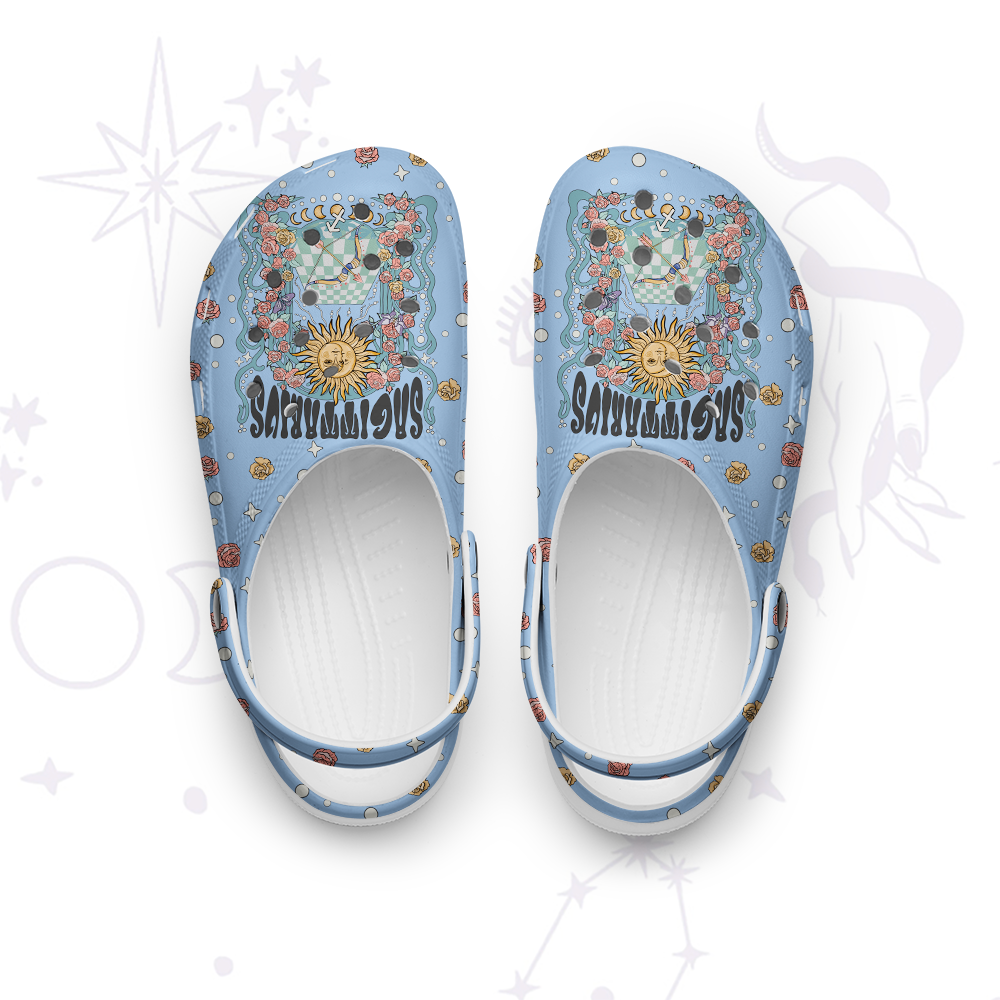 Purplehecate Sagittarius Spirit Zodiac Rubber Clogs