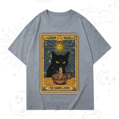 Purplehecate The Ramen Lover Cat Tarot T-Shirt