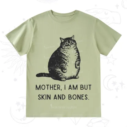 Purplehecate Cat Mother I Am But Skin And Bones T-Shirt
