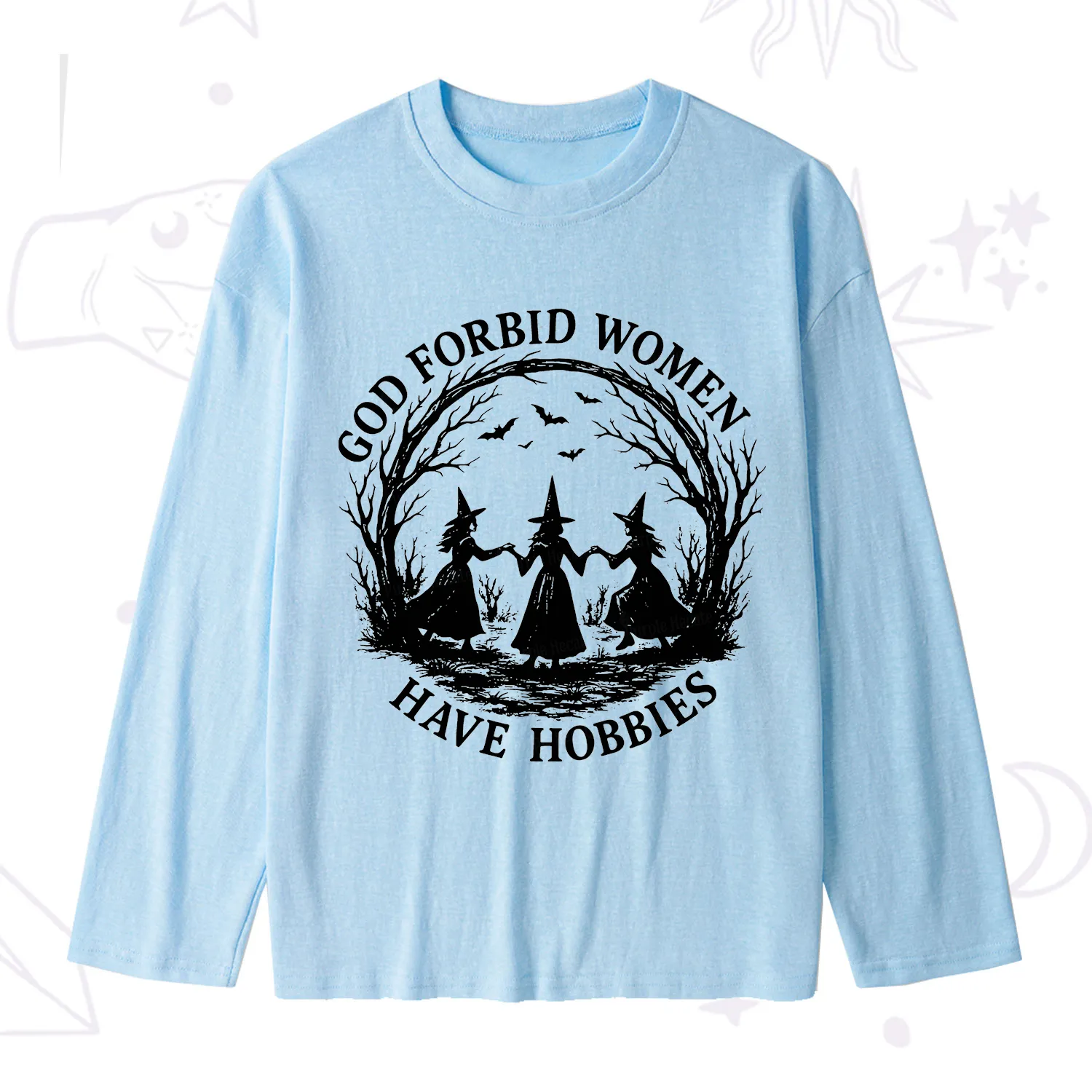 Purplehecate God Forbid Women Have Hobbies Slub Long Sleeve T-Shirt