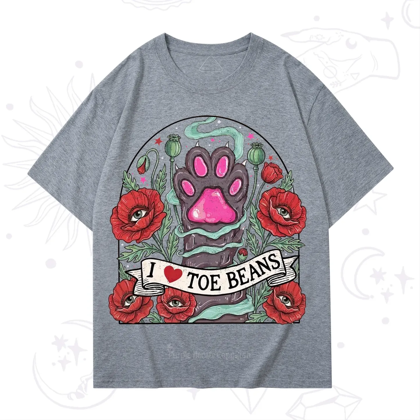 Purplehecate Toe Beans Lover Paw T-Shirt