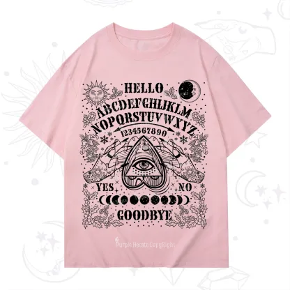 Purplehecate Hello Goodbye Witch Ouija Board Christmas T-Shirt