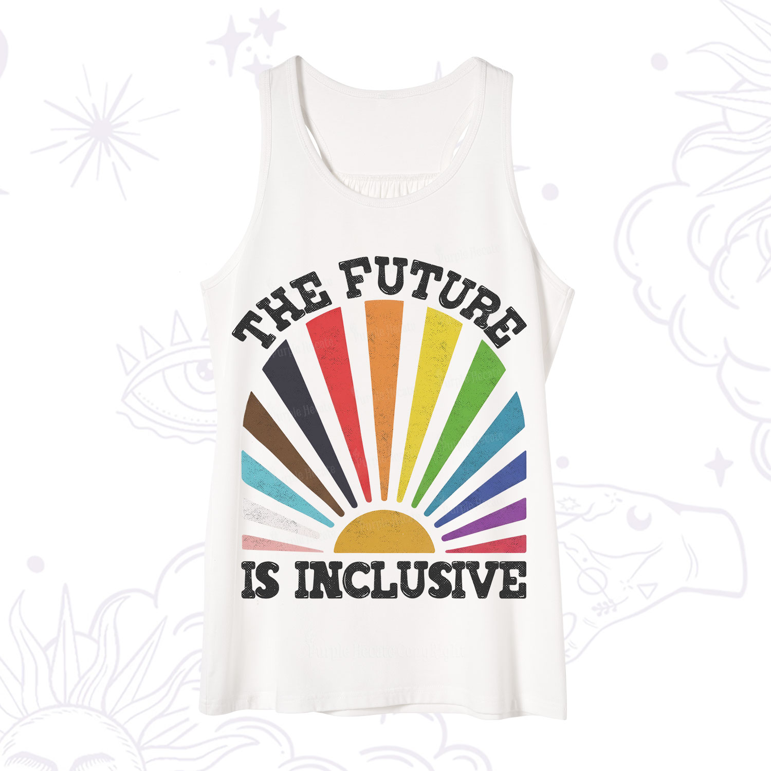 Purplehecate The Future Is Inclusive Rainbow Tank