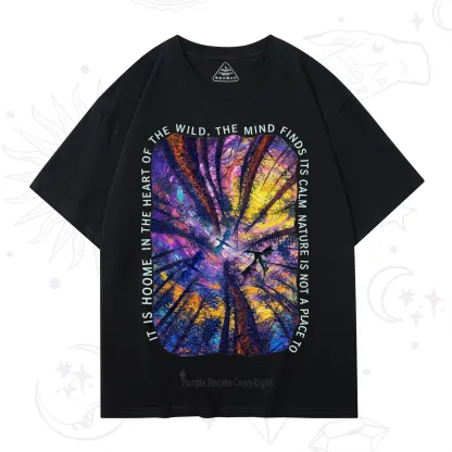 Purplehecate Forest Mindscape Night Sky T-Shirt