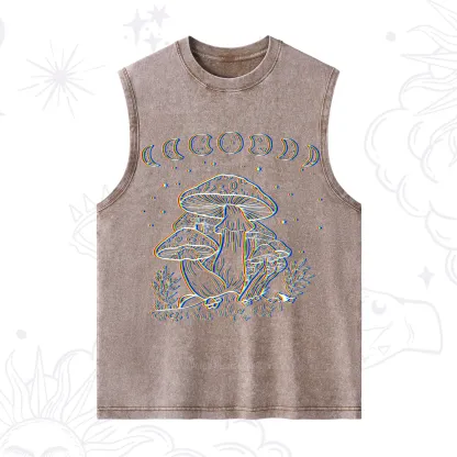 Purplehecate Mushroom and Moon Washed Tank