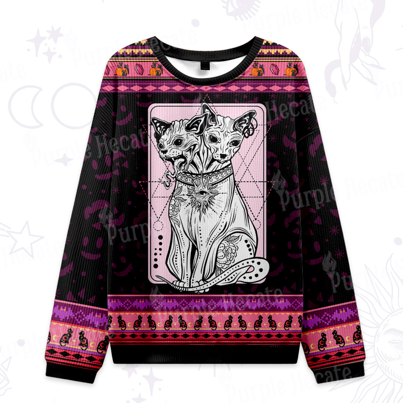 Purplehecate The Cat Goddess Bastet Ugly Halloween Sweatshirts