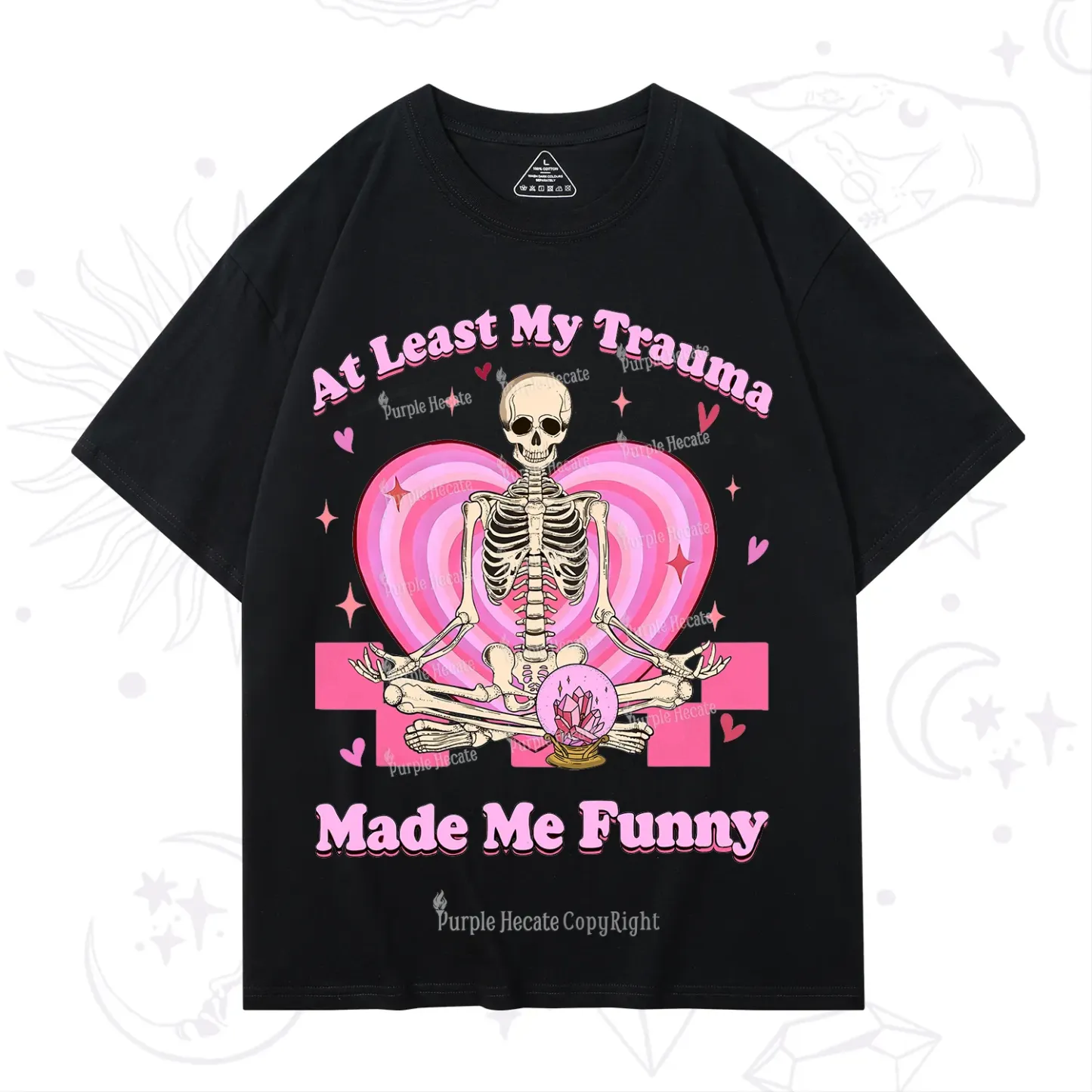 PurplehecateAt Least My Trauma Made Me Funny Valentine T-Shirt