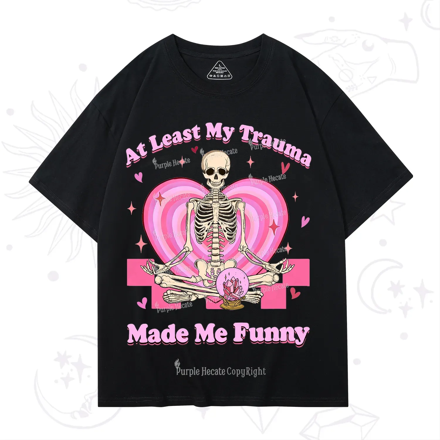 PurplehecateAt Least My Trauma Made Me Funny Valentine T-Shirt