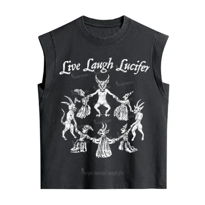Purplehecate Live Laugh Lucifer Vintage Washed Tank