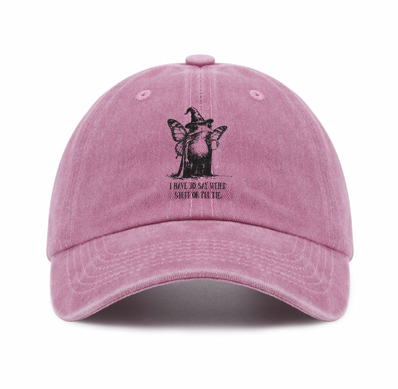 Purplehecate I Have to Say Weird Stuff Or I'll Die Baseball Cap