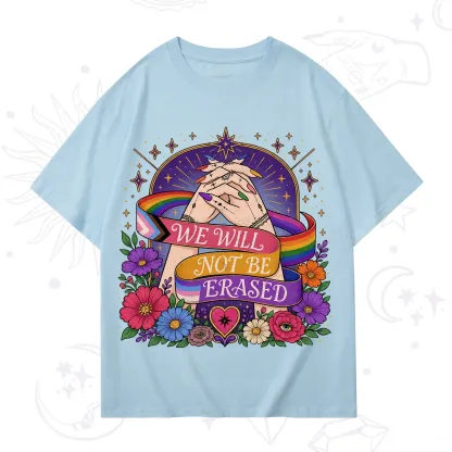 Purplehecate We Will Not Be Erased Pride T-Shirt