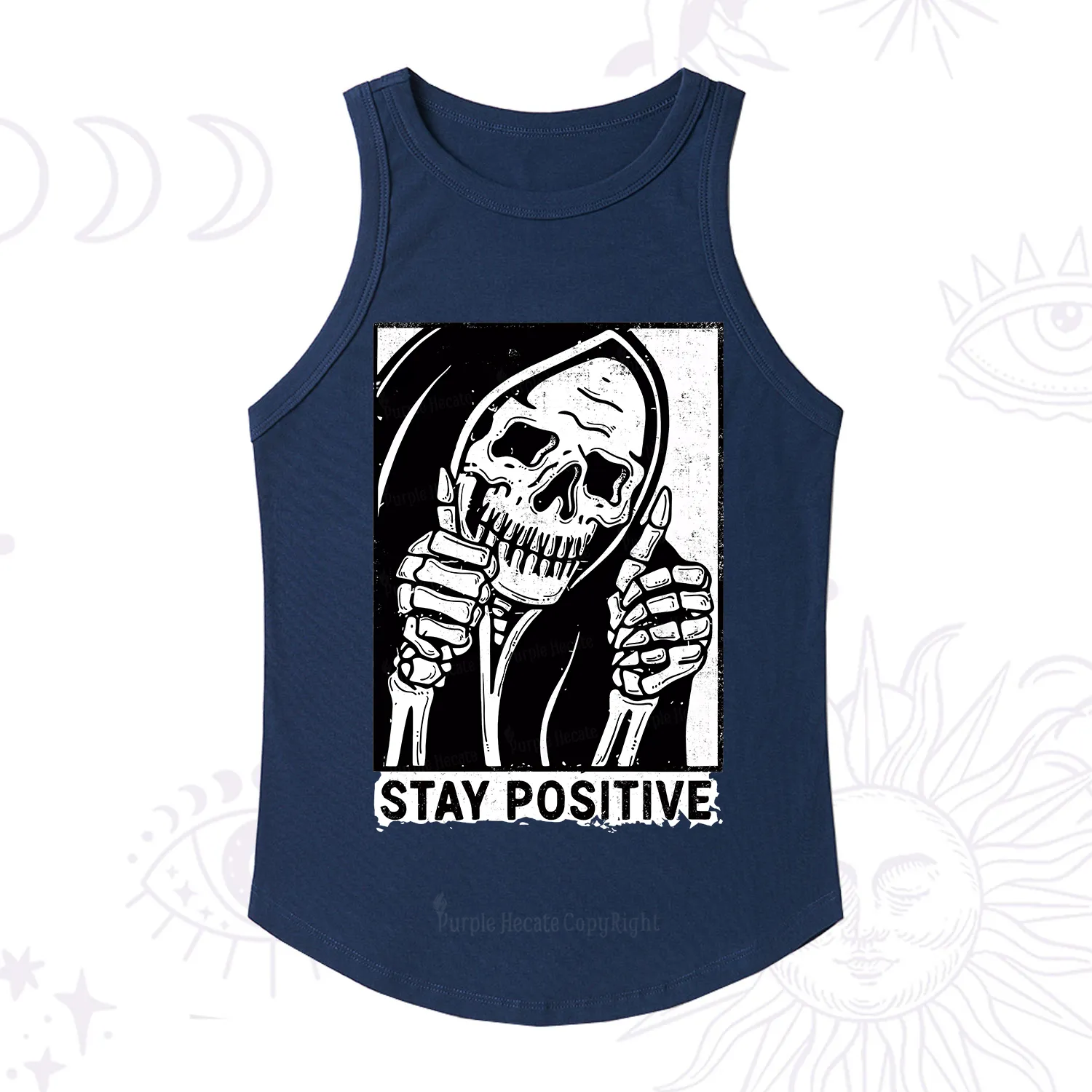 Purplehecate Stay Positive Racerback Tank Top