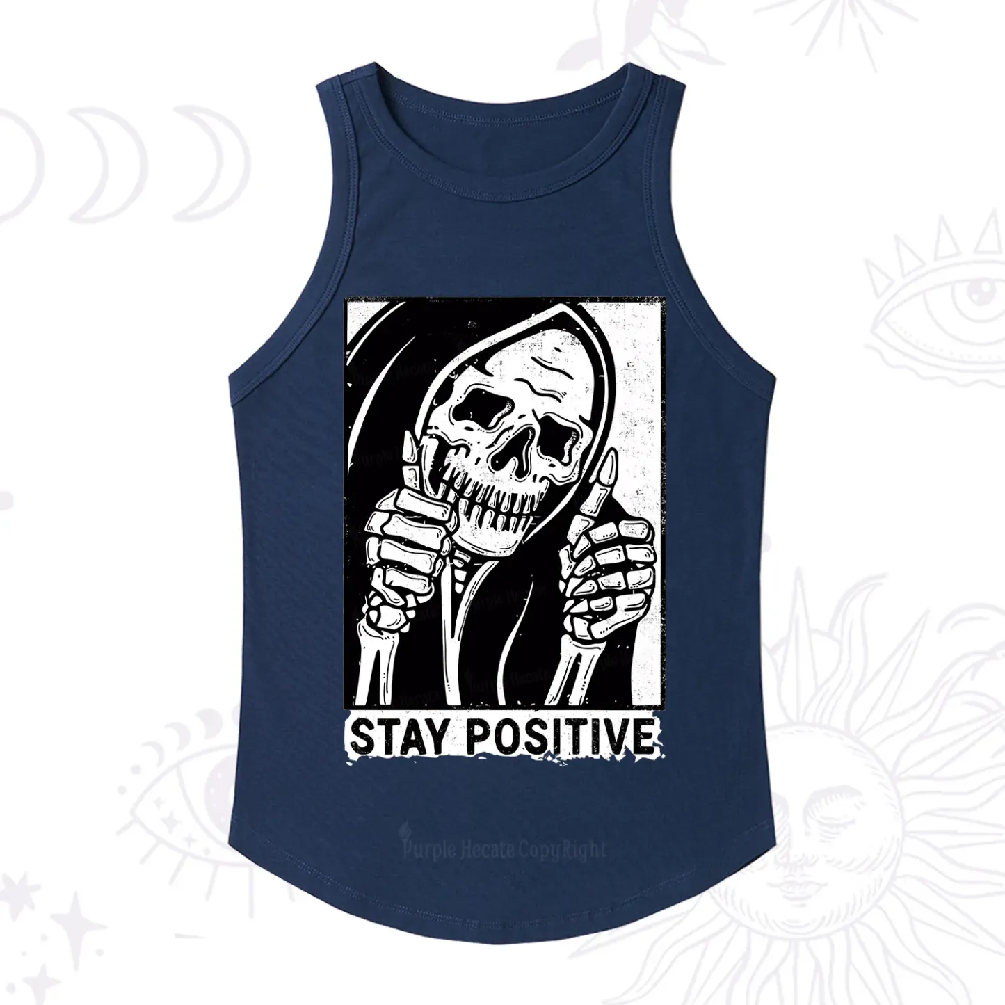 Purplehecate Stay Positive Racerback Tank Top