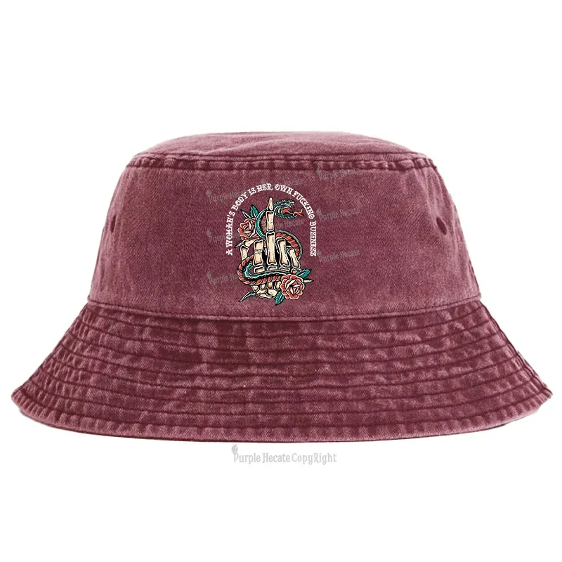 Purplehecate A Women’s Body Is Her Bucket Hat