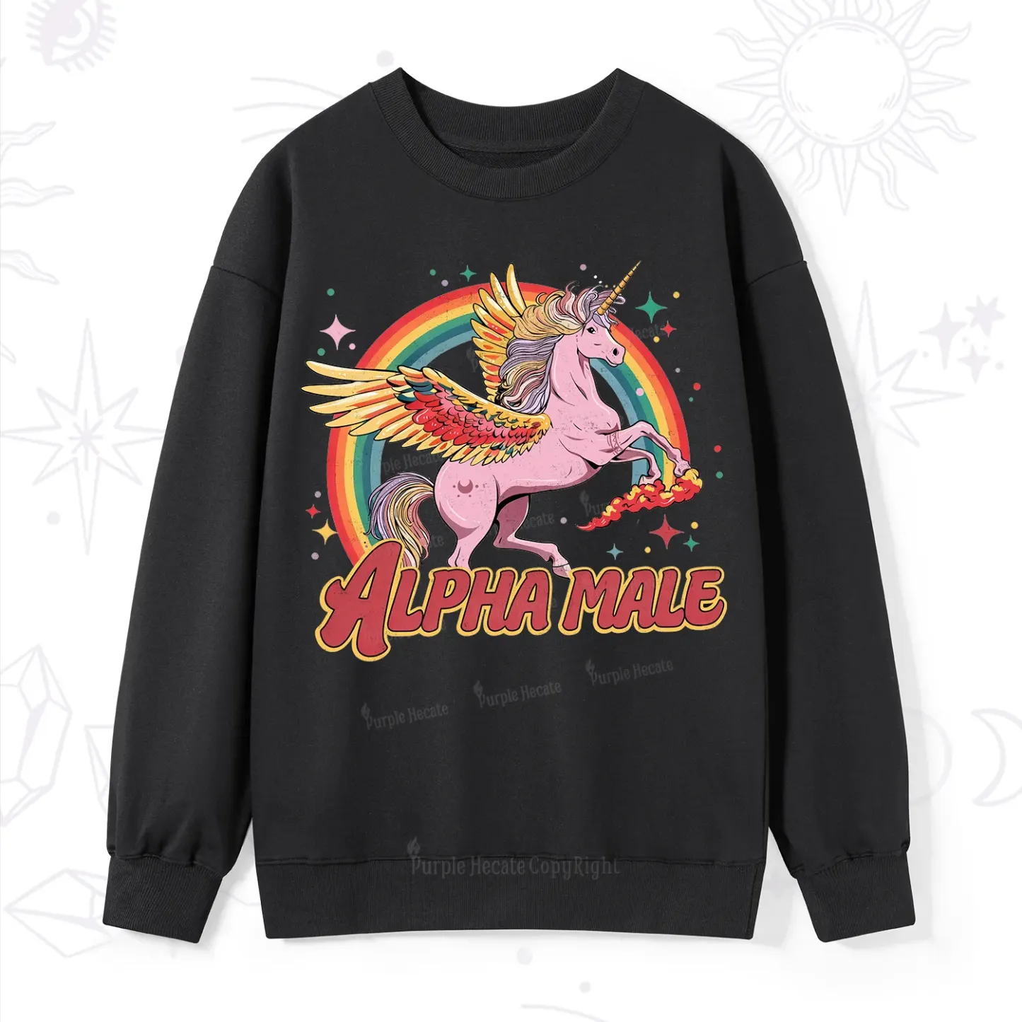 Magic Purplehecate Alpha Male Sweatshirt