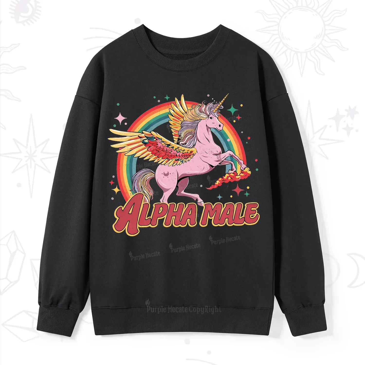 Magic Purplehecate Alpha Male Sweatshirt