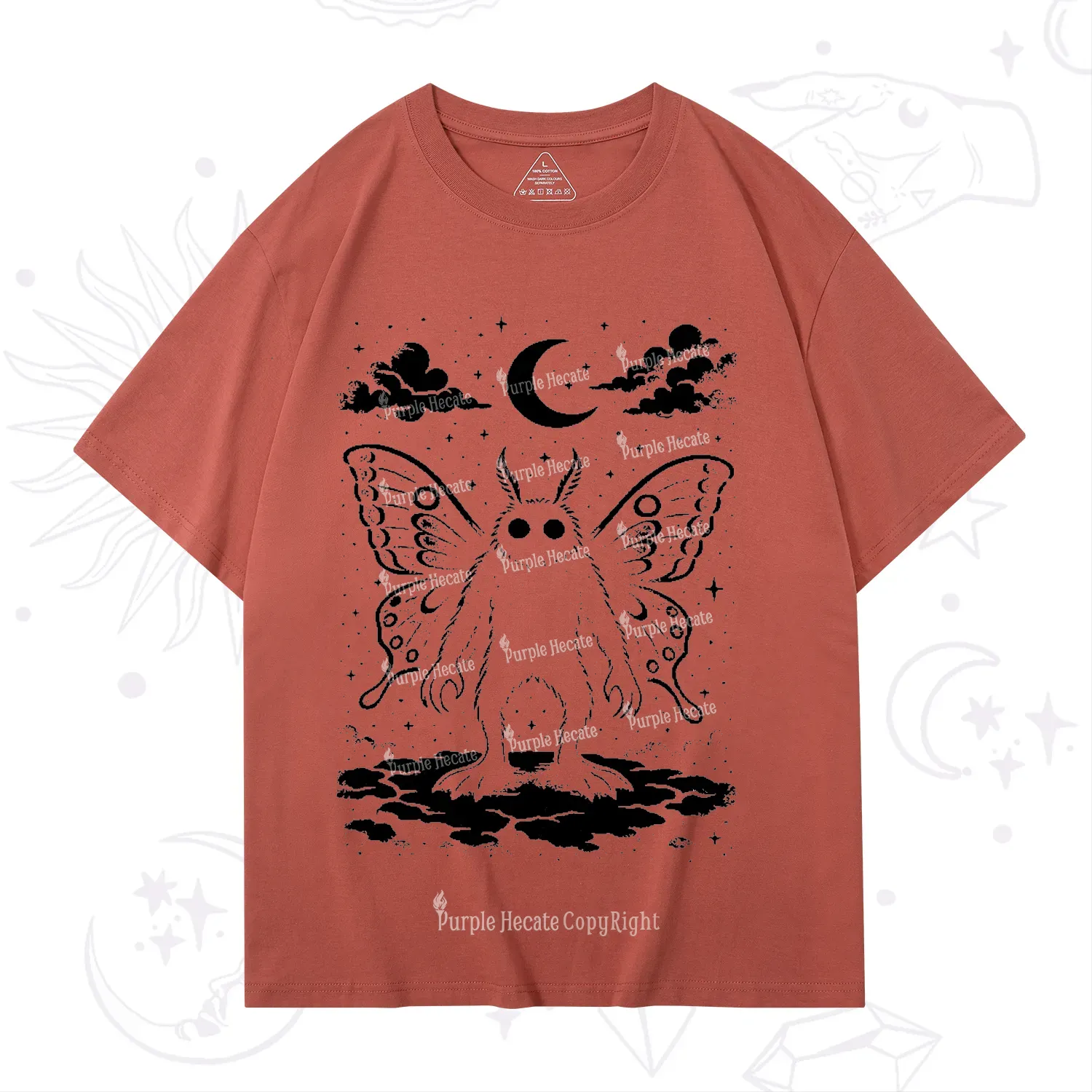 Purplehecate Celestial Cryptid Mothman T-Shirt