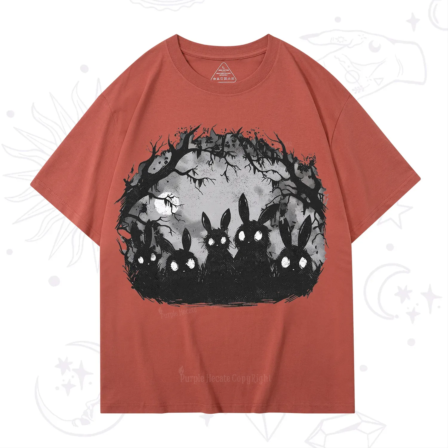 Purplehecate Creepy Weirdcore Bunny T-Shirt