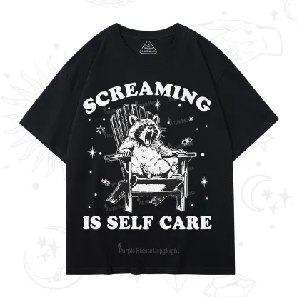 Purplehecate Screaming is Self Care T-Shirt