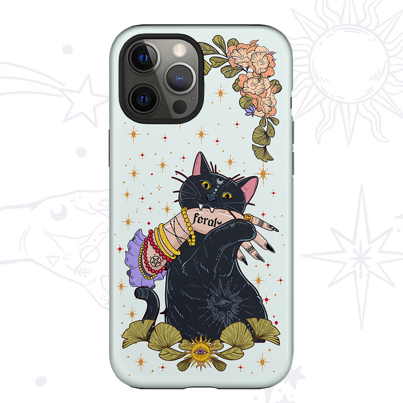 Purplehecate Feral Cat Phone Case