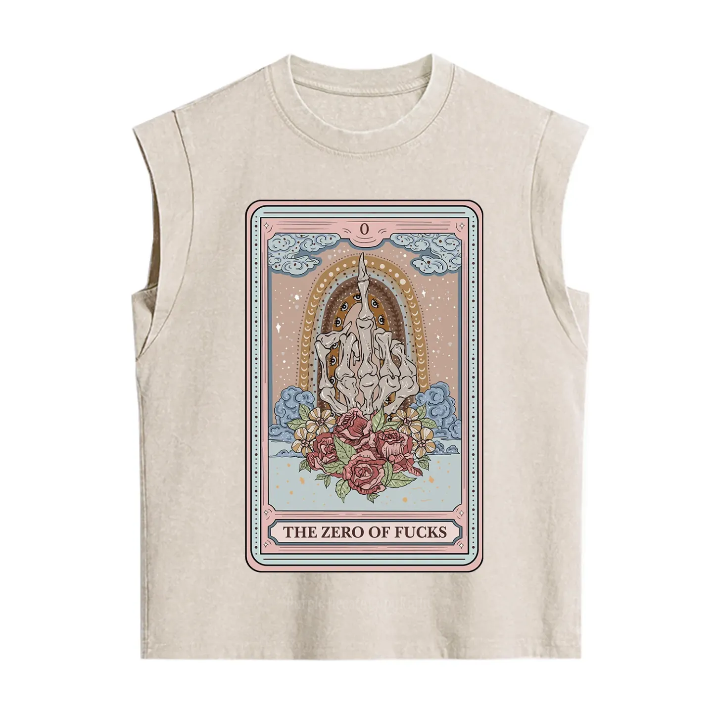 Purplehecate The Zero Of Fucks Tarot Vintage Washed Tank
