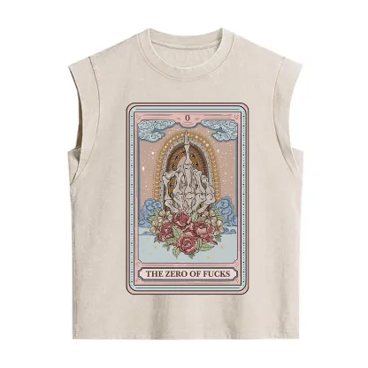 Purplehecate The Zero Of Fucks Tarot Vintage Washed Tank