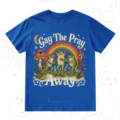Purplehecate Gay The Pray Away Frog Pride T-Shirt