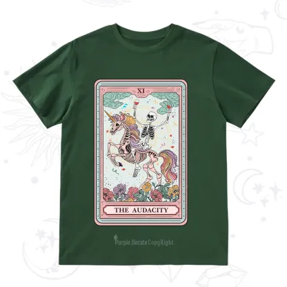 Purplehecate The Funny Skeleton Audacity Tarot T-Shirt