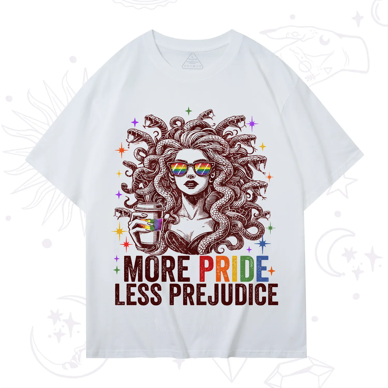 Purplehecate More Pride Less Prejudice Medusa T-Shirt