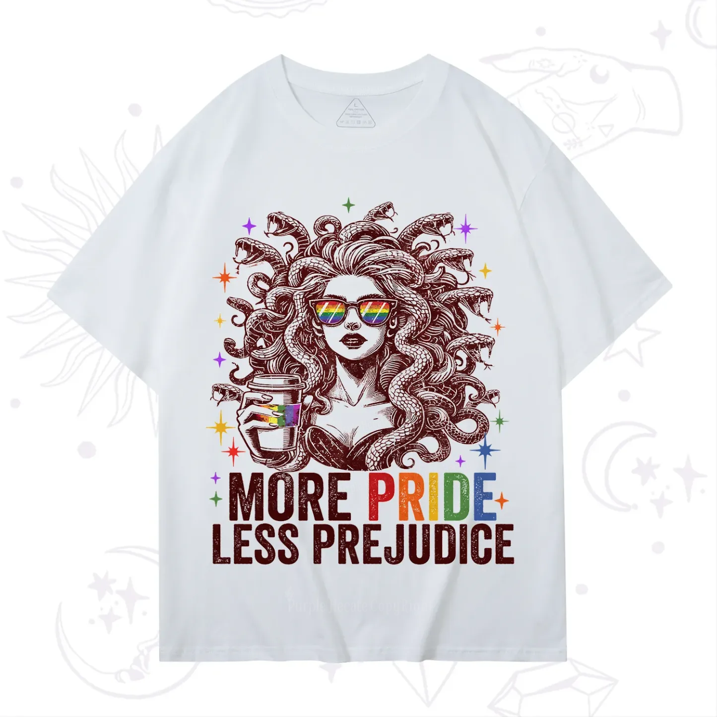 Purplehecate More Pride Less Prejudice Medusa T-Shirt