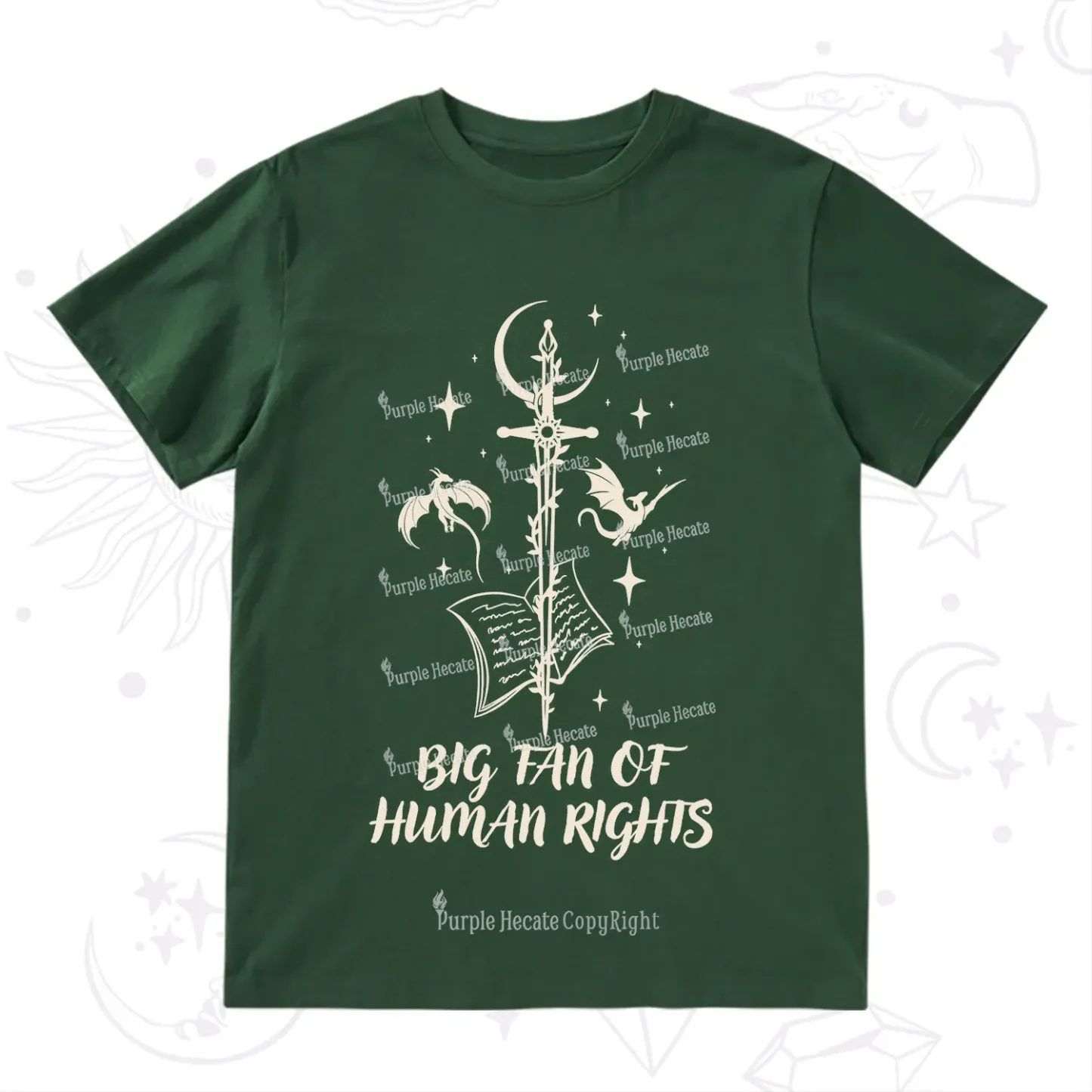 Purplehecate Big Fan Of Human Rights T-Shirt