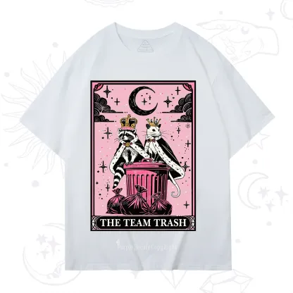 Purplehecate The Trash Kingdom's Tarot Opossum and Raccoon T-Shirt