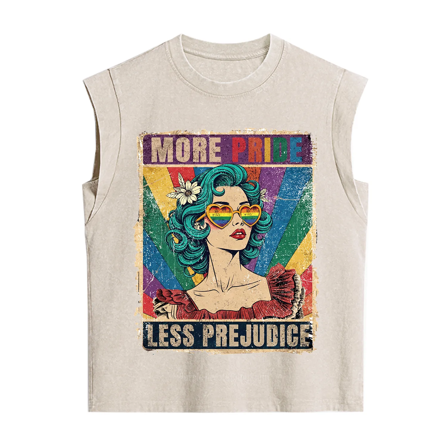 Purplehecate More Pride Less Prejudice Vintage Washed Tank