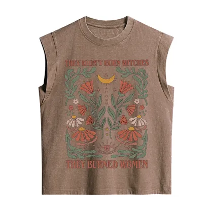 Purplehecate They Didn't Burn Witches They Burned Women Vintage Washed Tank