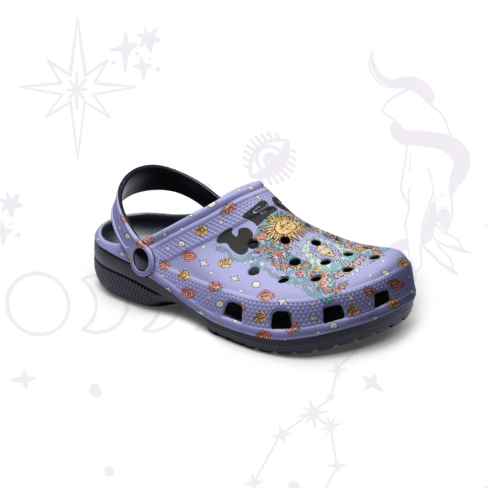 Purplehecate Leo Spirit Zodiac Rubber Clogs