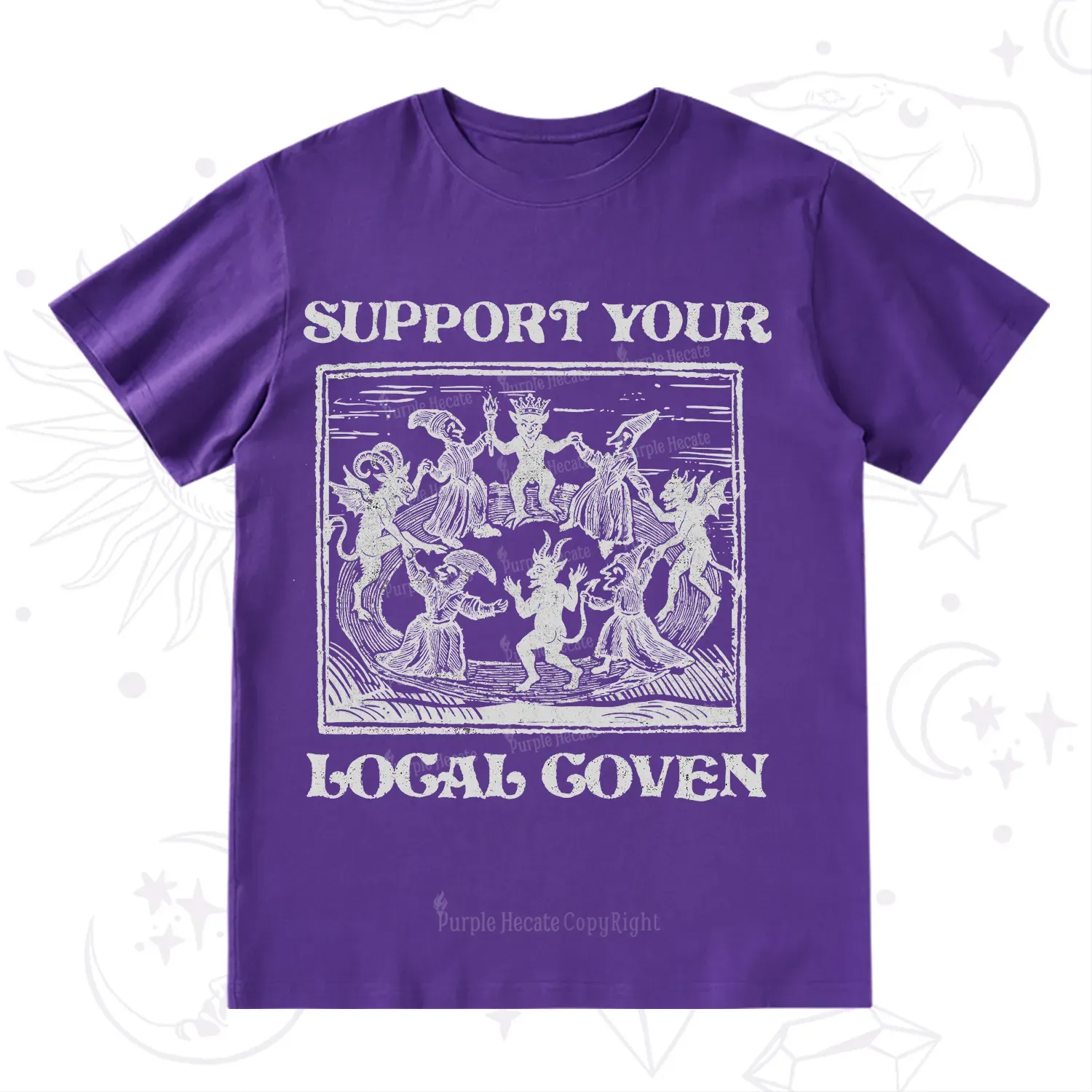 Purplehecate Support Your Local Coven T-Shirt