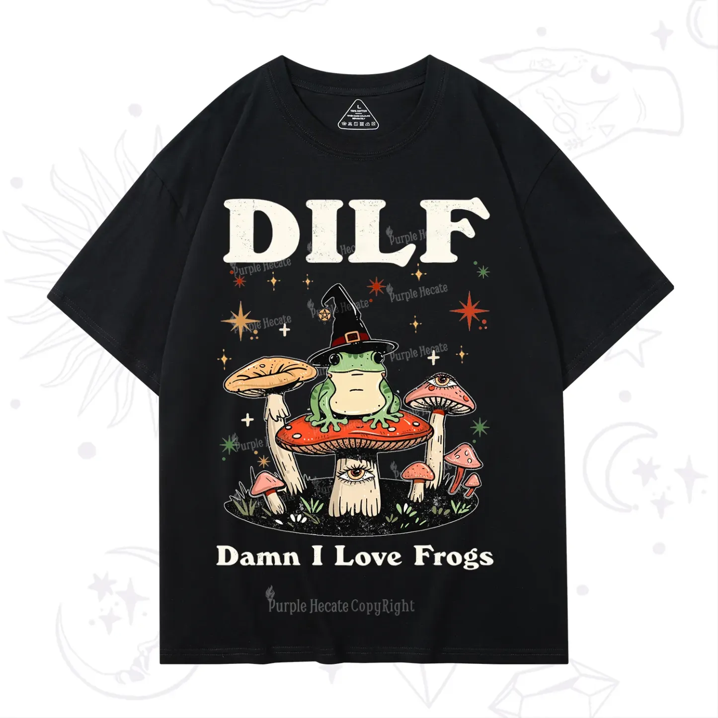 Purplehecate Dilf Damn I Love Frogs T-Shirt