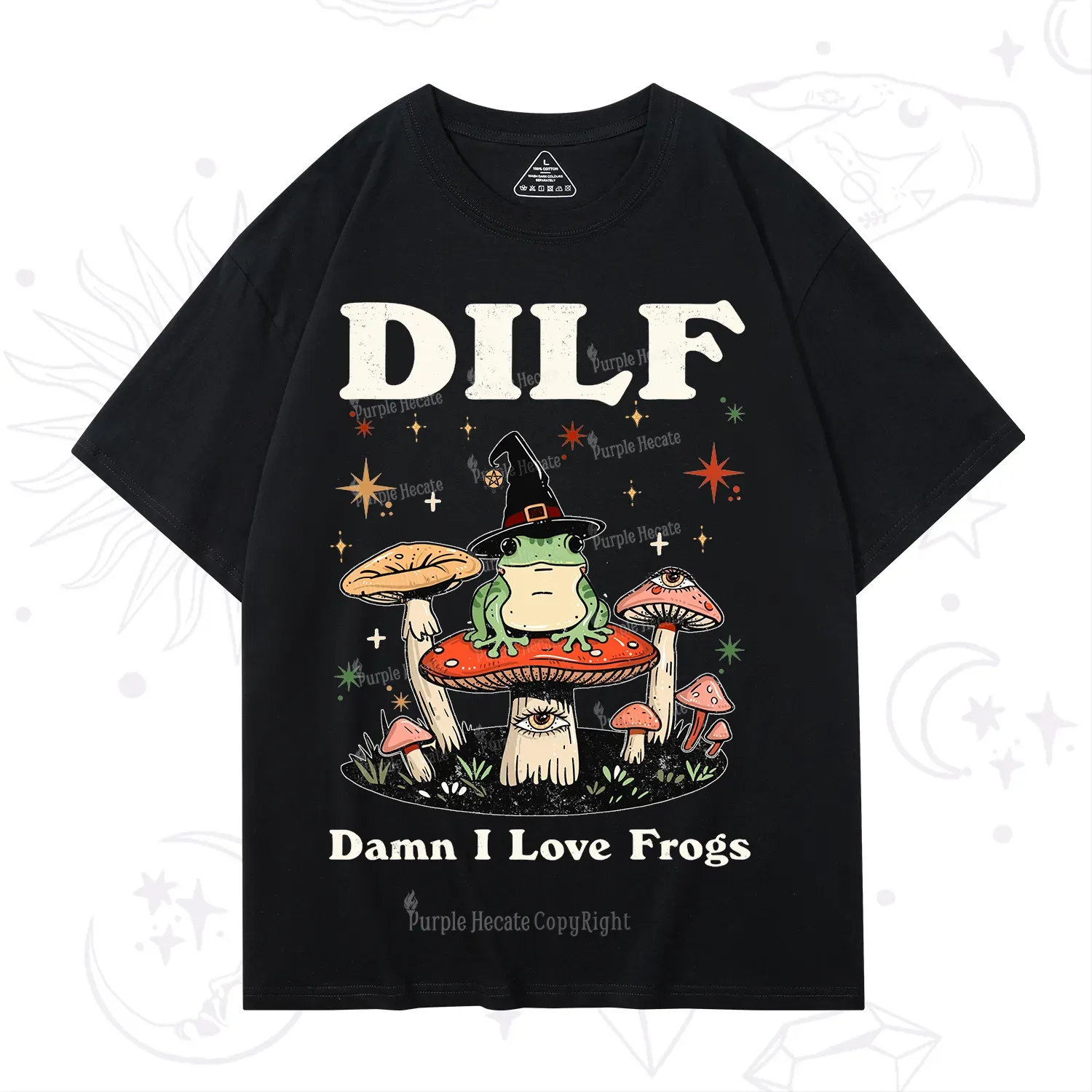 Purplehecate Dilf Damn I Love Frogs T-Shirt