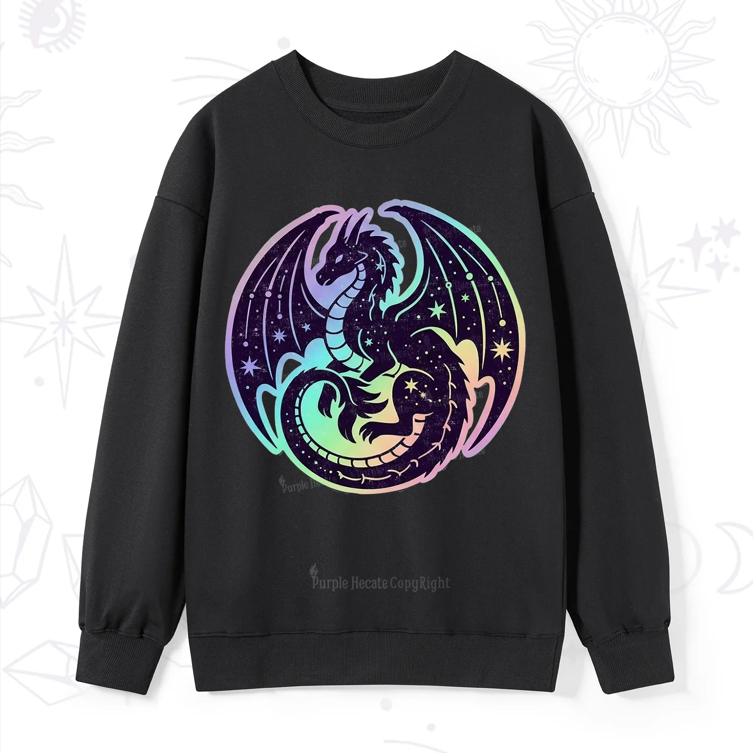 Purplehecate Cosmic Dragon Sweatshirt