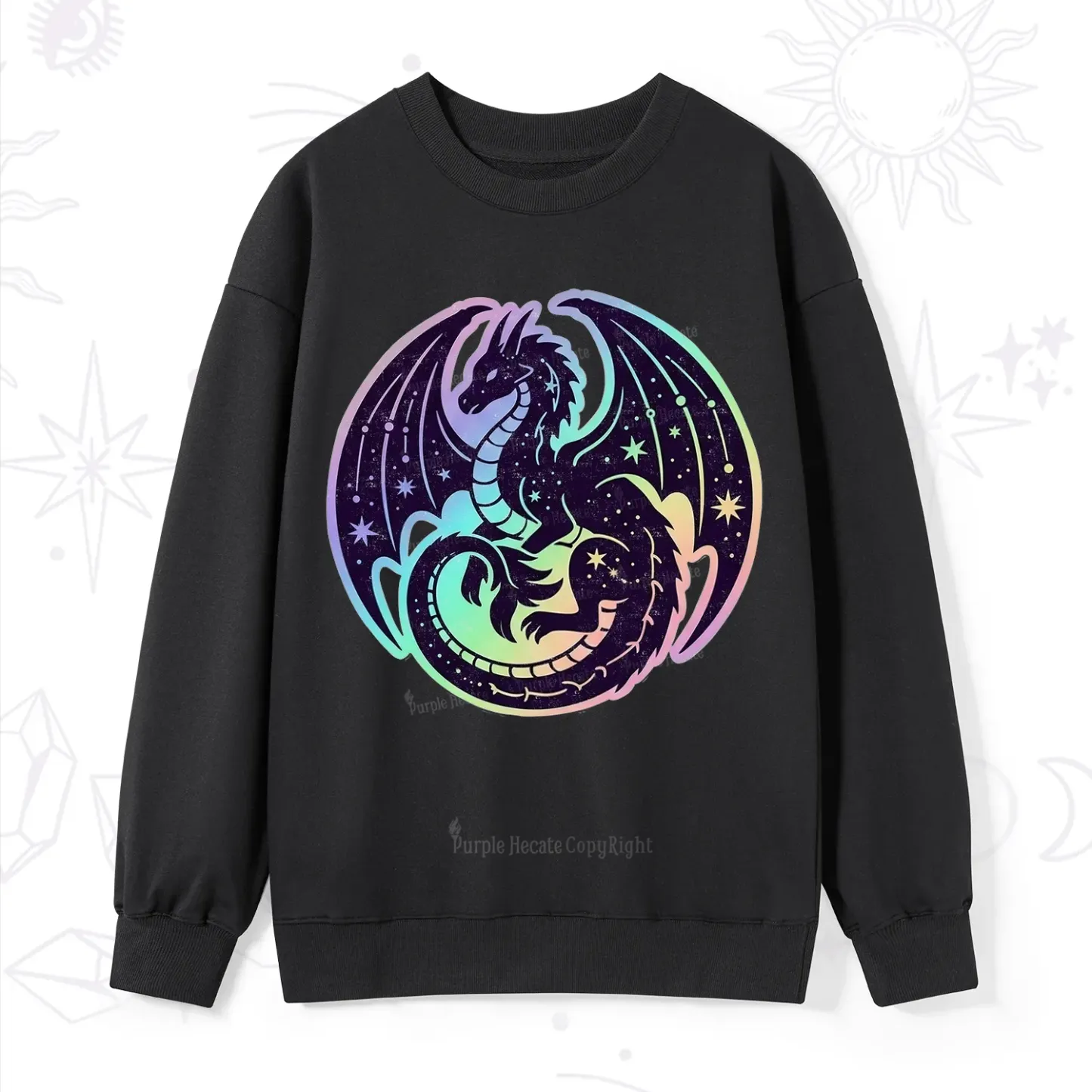 Purplehecate Cosmic Dragon Sweatshirt