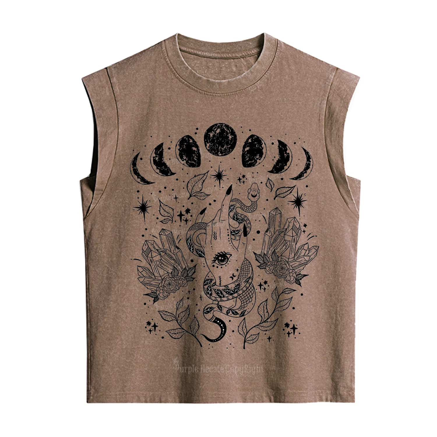 Purplehecate Reach For The Moon Vintage Washed Tank