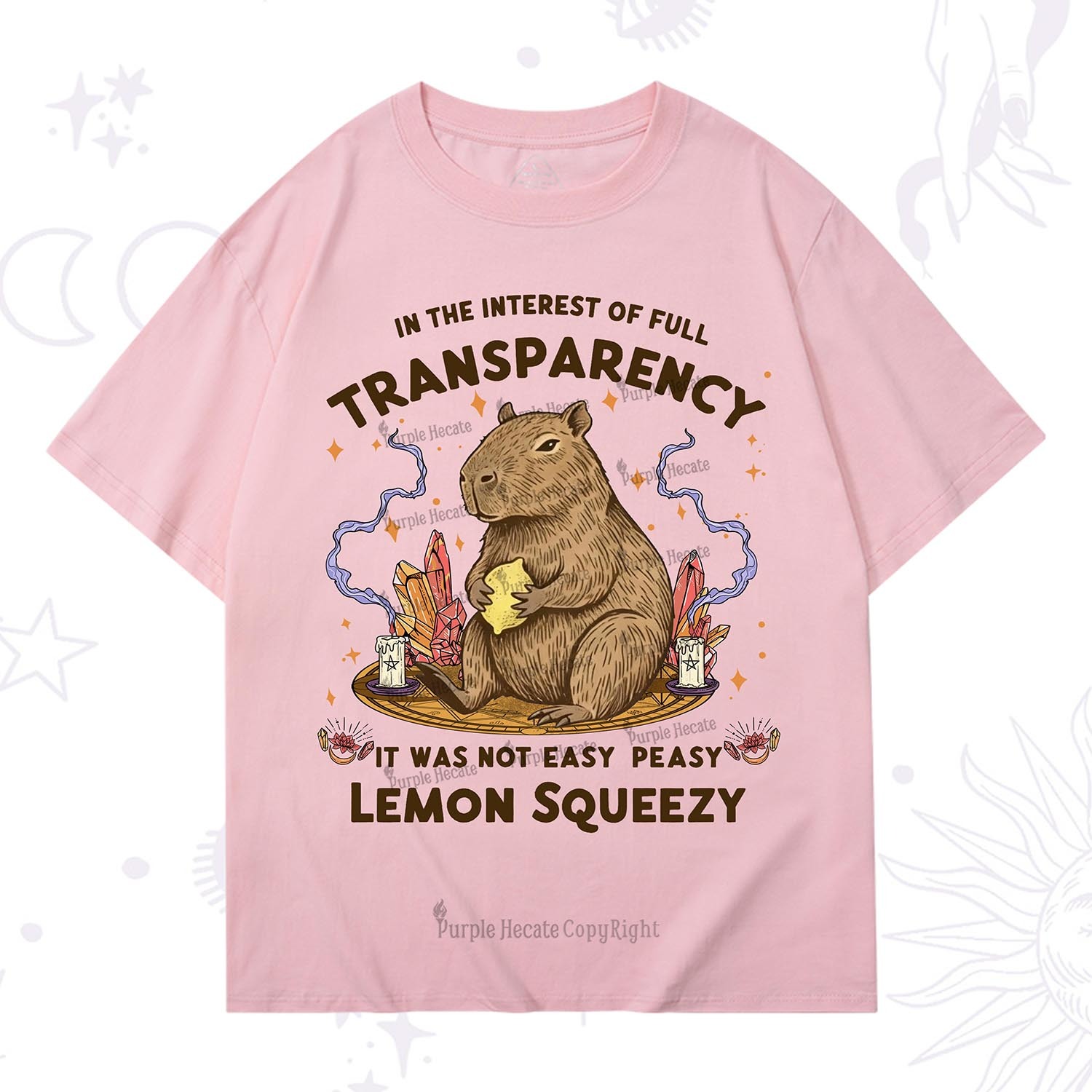 Purplehecate Funny Capybara T-Shirt