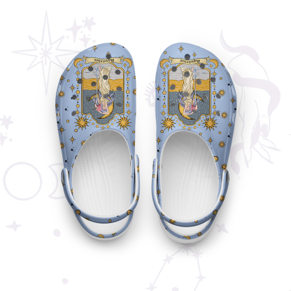Purplehecate Aquarius Zodiac Rubber Clogs