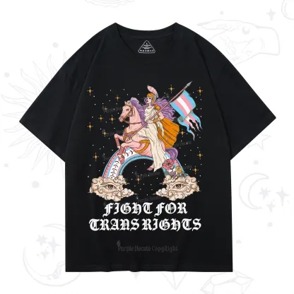 Purplehecate Fight for Trans Rights Knight T-Shirt