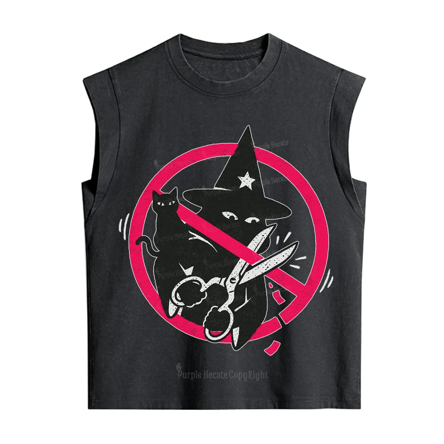 Purplehecate Break the Spell Witch Vintage Washed Tank