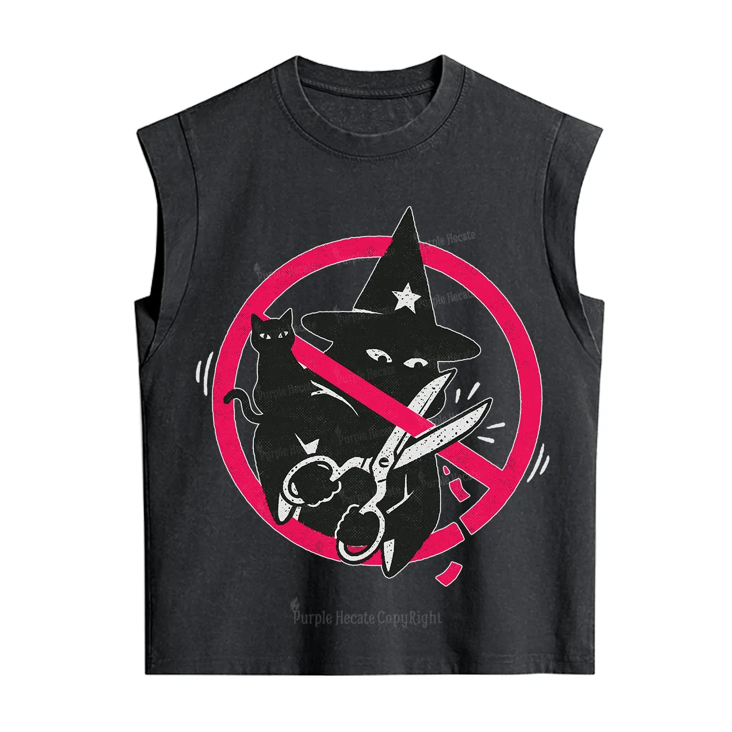 Purplehecate Break the Spell Witch Vintage Washed Tank