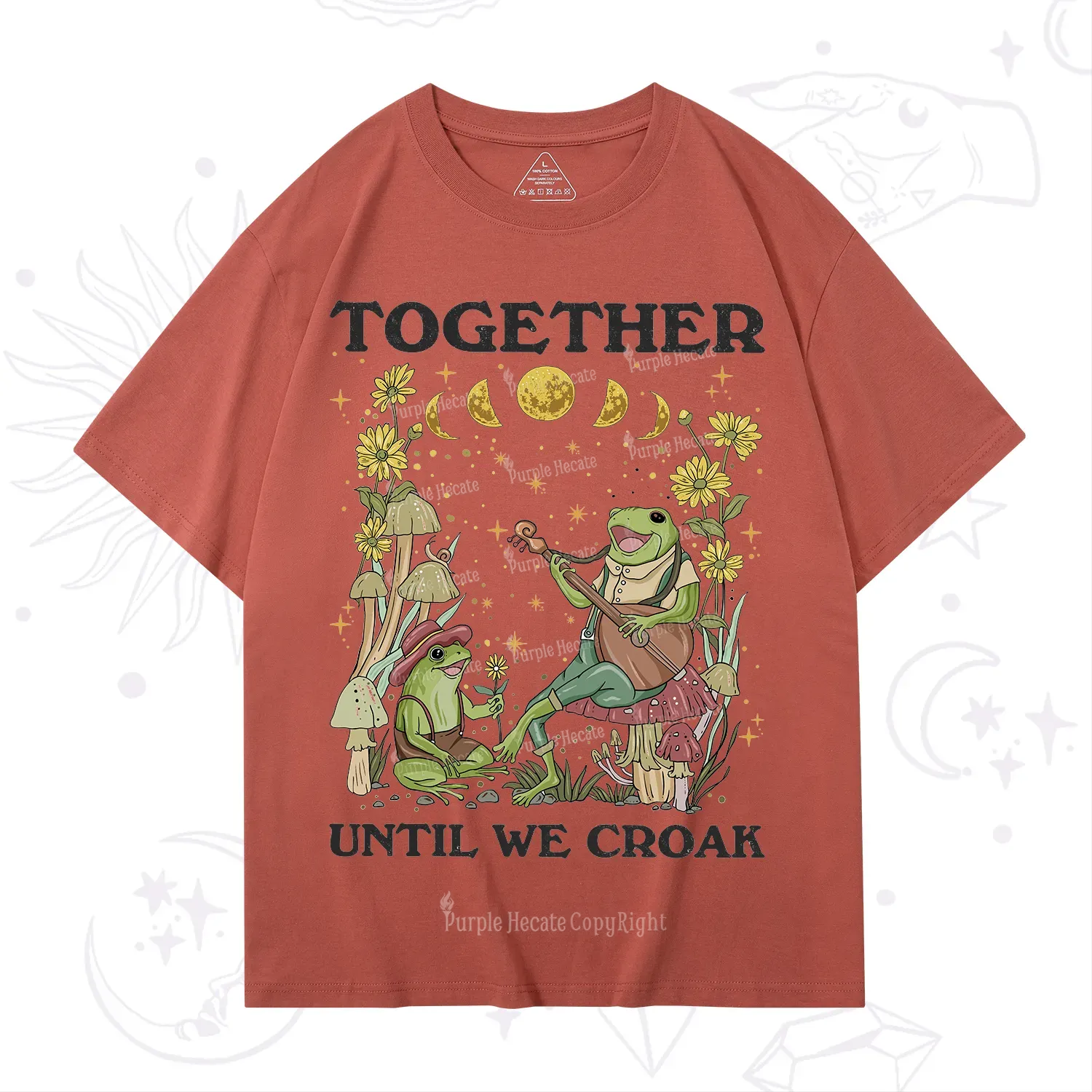 Purplehecate Together Until We Croak Frog T-Shirt